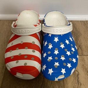 American Flag Crocs